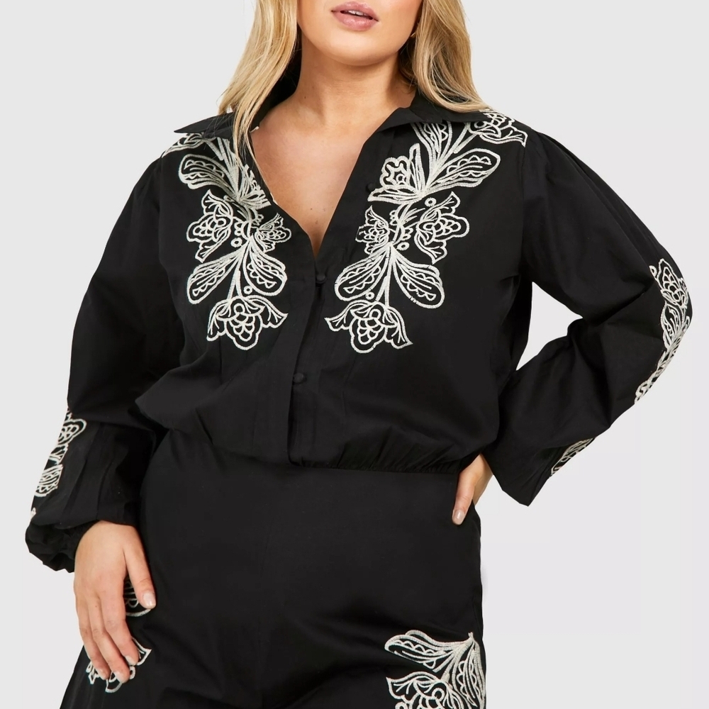 Boohoo Elegant Black Top